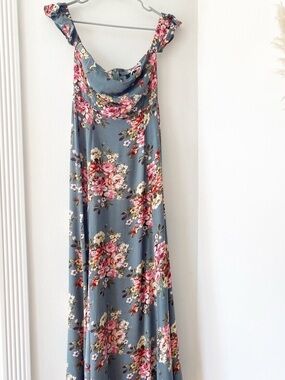 Lulu's Floral Off the shoulder maxi dress
